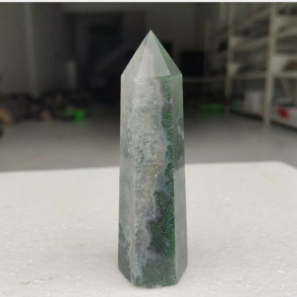 Green Aquatic Agate Healing Quartz Crystal Gemstone NEW - Picture 6 of 7